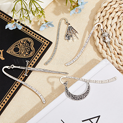 1 Set Gothic Style Alloy Hook Bookmarks&nbsp;AJEW-FH0003-75