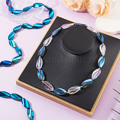 1Strand Electroplate Transparent Glass Beads Strands&nbsp;EGLA-TADJ0001-20G