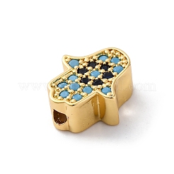 Brass Cubic Zirconia Beads&nbsp;KK-S510-43G-01