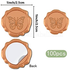 100Pcs Adhesive Wax Seal Stickers&nbsp;DIY-CP0011-01A
