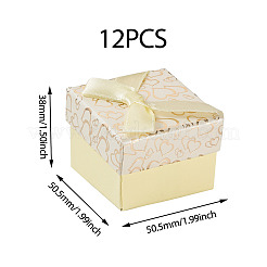 Bowknot Cardboard Paper Ring Gift Storage Boxes&nbsp;CON-TAC0001-16F