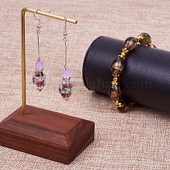 手作りの箔ガラスランプワークビーズ  花とオーバル  ミックスカラー  16~17x9~11mm  穴：1.5~2mm  10色  10個/カラー  100個/セット&nbsp;LAMP-CD0001-04