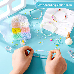 DIY 9 Style Glass & Resin & Polymer Clay Beads Jewelry Making Finding Kit&nbsp;DIY-TAC0027-05