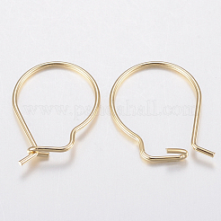 304 Stainless Steel Hoop Earrings Findings Kidney Ear Wires&nbsp;STAS-G179-44G