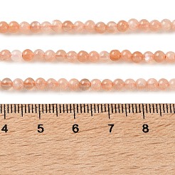 Natural Sunstone Beads Strands&nbsp;G-C284-C02-3mm-02