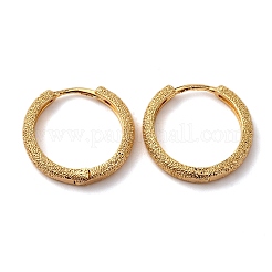 ラウンドリングの真鍮フープピアス  ニッケルフリー  18KGP本金メッキ  20.5x3.5mm&nbsp;EJEW-F384-08G