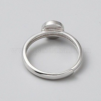 925 Sterling Silver Adjustable Ring Components&nbsp;DIY-WH0888-141P-01-1