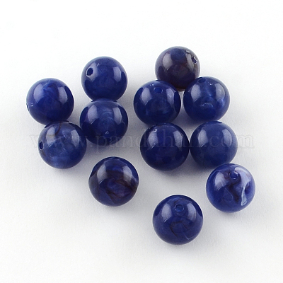 Round Imitation Gemstone Acrylic Beads&nbsp;X-OACR-R029-8mm-11-1