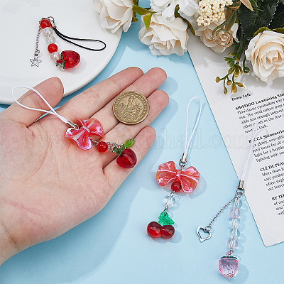 アクリル携帯ストラップ ストロベリー＆チェリー ミックスカラー 11