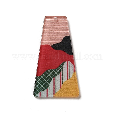 Printed Acrylic Pendants&nbsp;TACR-F007-03C-1