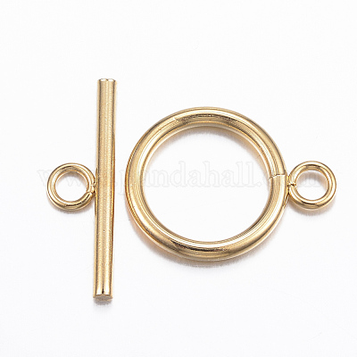 304 Stainless Steel Toggle Clasps&nbsp;STAS-H380-05G-1