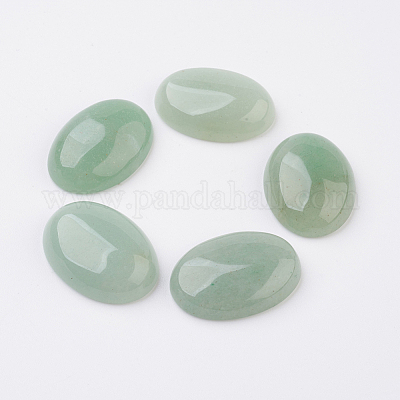 Natural Green Aventurine Flat Back Cabochons&nbsp;G-G741-30x40mm-14-1