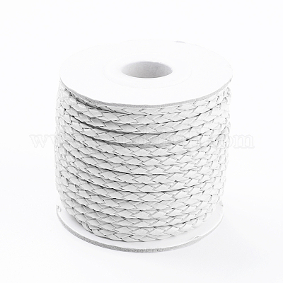 Round Braided Cowhide Cords&nbsp;WL-L009-01Y-1