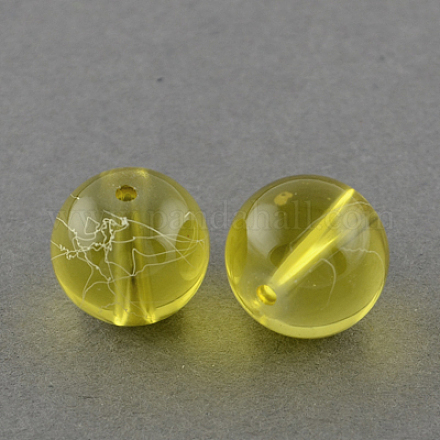 Drawbench Transparent Glass Beads Strands&nbsp;X-GLAD-Q012-6mm-06-1