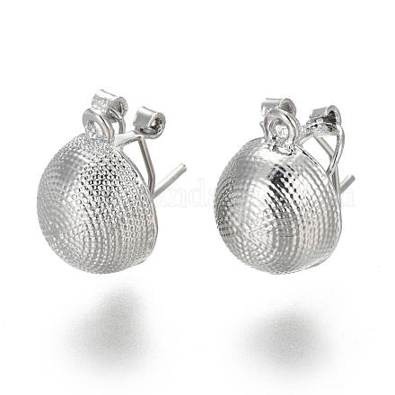 Alloy Stud Earring Findings PALLOY-A061-04P-1