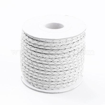 Round Braided Cowhide Cords&nbsp;WL-L009-01Y-1