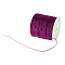 Braided Nylon Thread, Chinese Knotting Cord for Beading Jewelry Making Macrame Craft, Purple, 0.8mm, about 100yards/roll