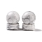 Natural Howlite Display Decorations, Gemstone Sphere, Round, 30x39mm