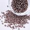 8/0 Glass Seed Beads, Silver Lined Round Hole, Round, Rosy Brown, 2~3x1.3~3mm, Hole: 0.8~1.2mm, about 10000pcs/pound