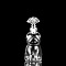 Refillable Glass Empty Bottles, with Wooden Cork, Clear, Bear, 8.2x13.2cm