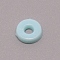 Opaque Acrylic Beads, Flat Round, Light Sky Blue, 6x1.5mm, Hole: 2mm, about 830pcs/bag
