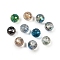 Transparent Electroplate Glass Beads, Faceted, Round, Mixed Color, 10x9mm, Hole: 1.4mm