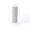 Round Waxed Polyester Twisted Cord, Micro Macrame Cord, for Leather Projects, Bookbinding, Silver, 0.35mm, about 43 yards(40m)/roll