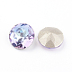 Pointed Back & Back Plated Glass Rhinestone Cabochons&nbsp;RGLA-J012-8mm-001VL-2