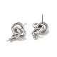 Brass Stud Earrings Findings&nbsp;EJEW-H128-03P-2