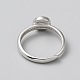 925 Sterling Silver Adjustable Ring Components&nbsp;DIY-WH0888-141P-01-2
