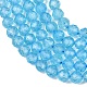 天然トパーズクリスタルビーズ連売り  ラウンド  多面カット  グレードAAA  6mm  穴：0.8mm  約62個/連  14.88''（37.8センチメートル）&nbsp;G-P514-A02-04-02-4