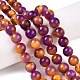 Dyed Natural White Jade Beads Strands&nbsp;G-T138-10mm-210-22-1