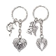2Pcs Halloween Theme Alloy Keychains&nbsp;KEYC-JKC01051-2