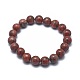 Natural Sesame Jasper/Kiwi Jasper Bead Stretch Bracelets&nbsp;BJEW-K212-B-037-2