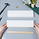プラスチックシート  長方形  ホワイト  30.7x7.8x2.55cm&nbsp;FIND-WH0199-401C-02-3