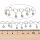 Handmade Brass & Glass Chains&nbsp;CHC-Z001-08P-3