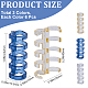 18Pcs 3 Colors Platic Binding Combs&nbsp;FIND-GF0005-17A-2