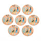 Spray Painted Iron Pendants&nbsp;IFIN-T016-34-1