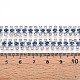 鉄ラインストーンカップチェーン  スプールで  銀  コーンフラワーブルー  8.5x3mm  約14.99フィート（4.57m）/ロール&nbsp;CH-T006-04S-05-3