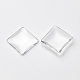 Transparent Glass Square Cabochons&nbsp;X-GGLA-S022-20mm-2
