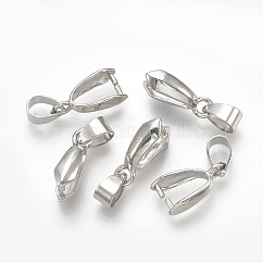真鍮製ピンチべイル  プラチナ  10x6x3mm  穴：3.5x4.5mm  インナー対策：4x3mm  ピン：1mm