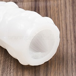 DIYキャンドルシリコンモールド  キャンドル作り用  コラム  海洋のテーマ  ホワイト  61x62x92mm  内径：38x41mm&nbsp;SIMO-P014-02C