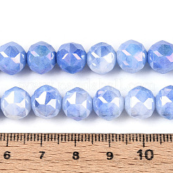 Anti-Tarnish Electroplate Glass Beads Strands&nbsp;GLAA-N010-10mm-08