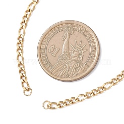 3MM 304 Stainless Steel Figaro Chain Necklace Making&nbsp;AJEW-JB01465-01