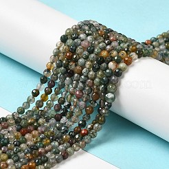 Natural Moss Agate Beads Strands&nbsp;G-H302-A03-01
