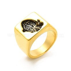 Heart 304 Stainless Steel Finger Rings for Men&nbsp;LS-STAS-K248-04AG