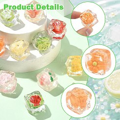 20Pcs 10 Styles Transparent Resin Cabochons&nbsp;RESI-CJ0005-43