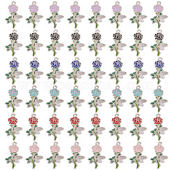 60Pcs Alloy Enamel Pendants&nbsp;ENAM-TA0003-75P