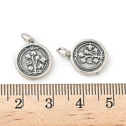 Brass Micro Pave Cubic Zirconia Pendants&nbsp;KK-S338-07AS