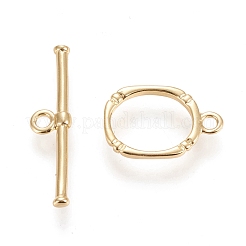Brass Toggle Clasps&nbsp;KK-M108-F01